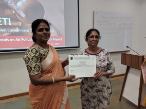 GSP Air Pollution Seminar:  Budikota Meenakumari, MPUPS Cherlopalli, Andhra Pradesh