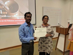 GSP Air Pollution Seminar: Elumalai Selvaraj, VKM Vidhyalaya, Villipuram, Tamil Nadu